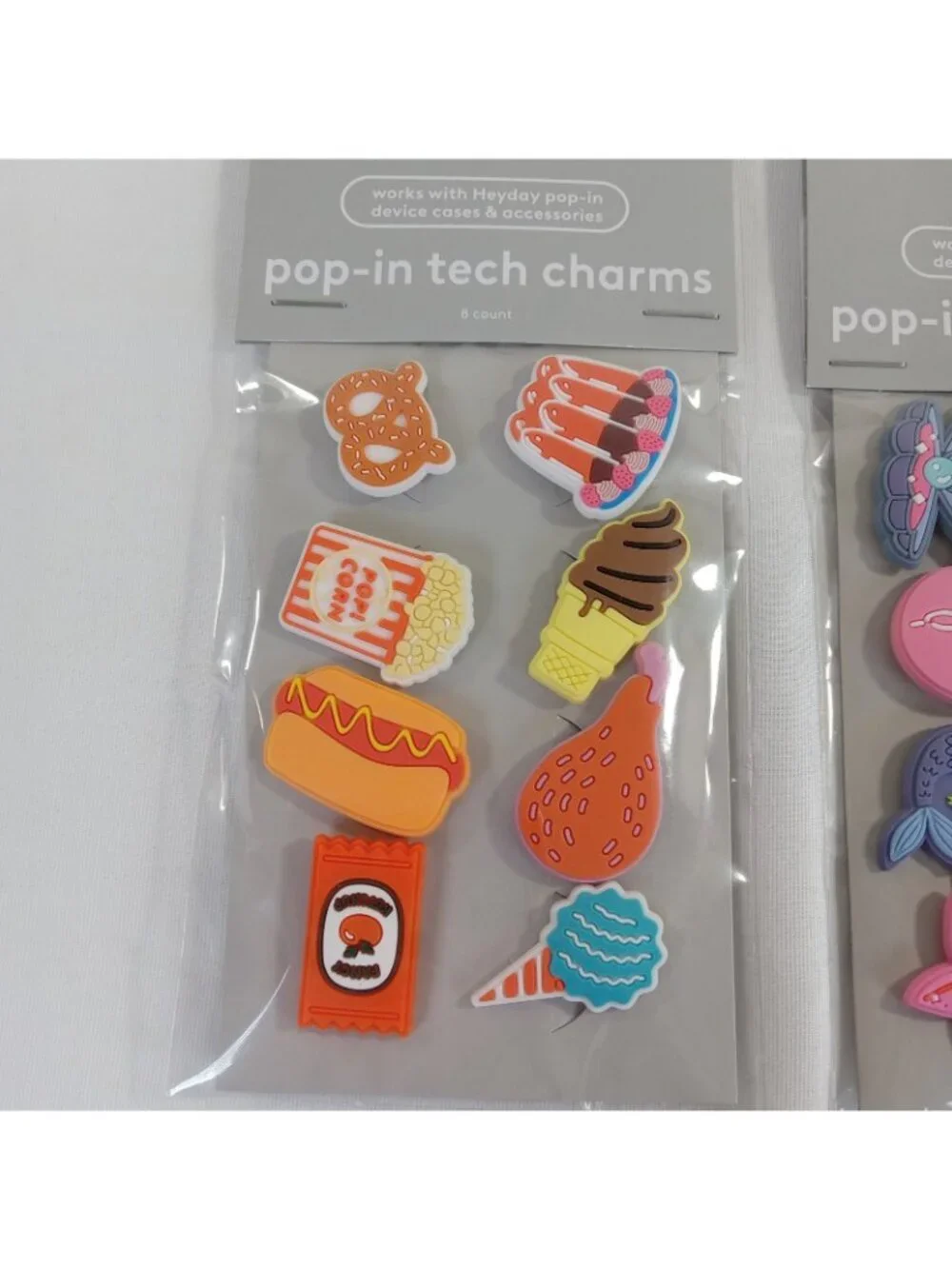 heyday iPhone 17 Pink Pop-In Phone Case 2 Packs Charms Sea Ocean Food New